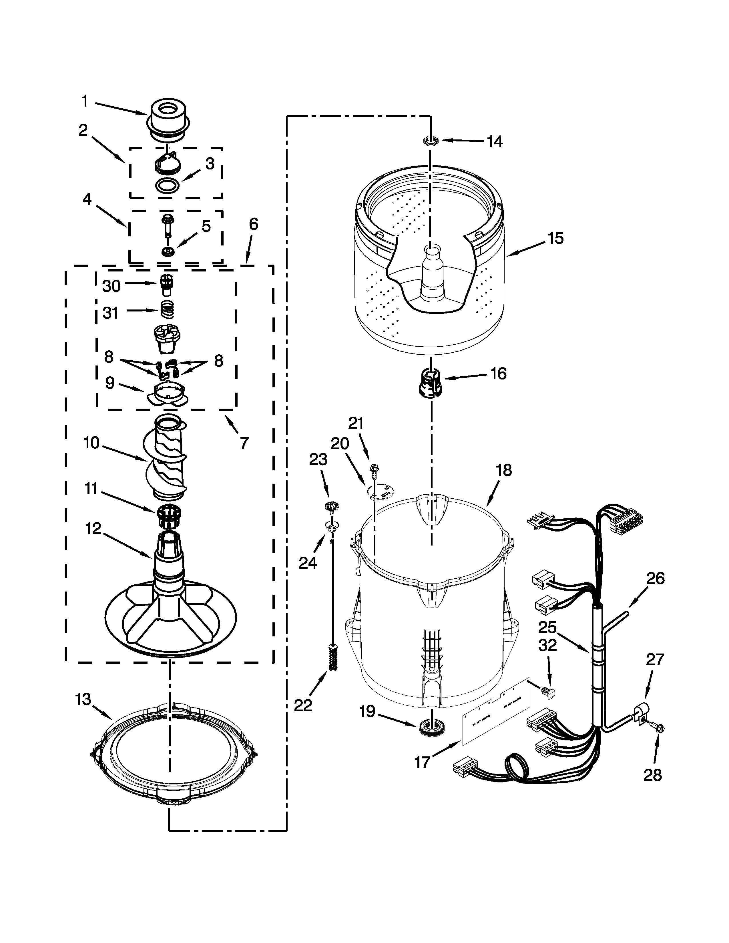 BASKET AND TUB PARTS