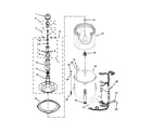 Whirlpool 3DWTW4840YW1 basket and tub parts diagram
