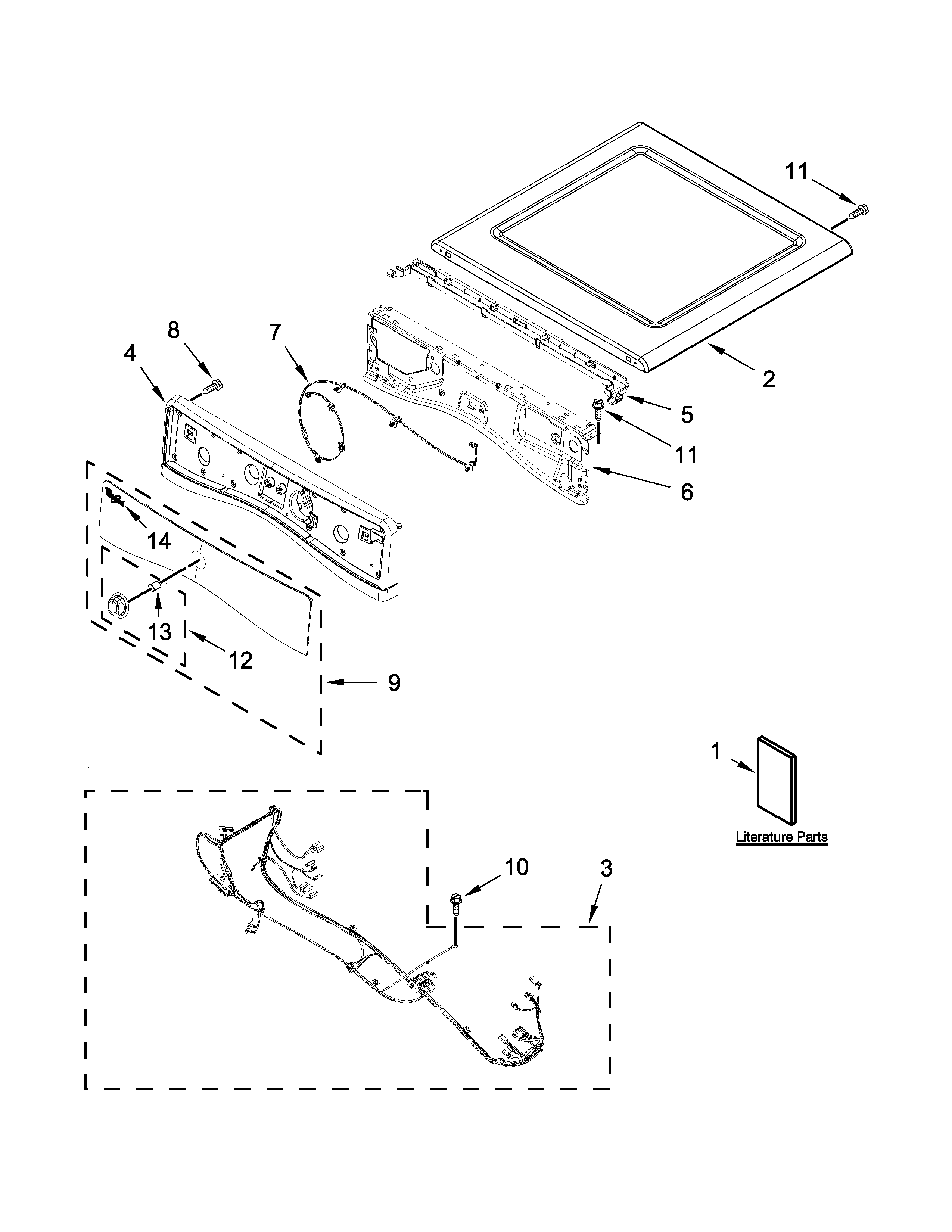 Top and console parts