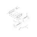 Whirlpool WGG555S0BS06 upper door parts diagram