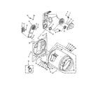 Amana YNED4655EW1 bulkhead parts diagram