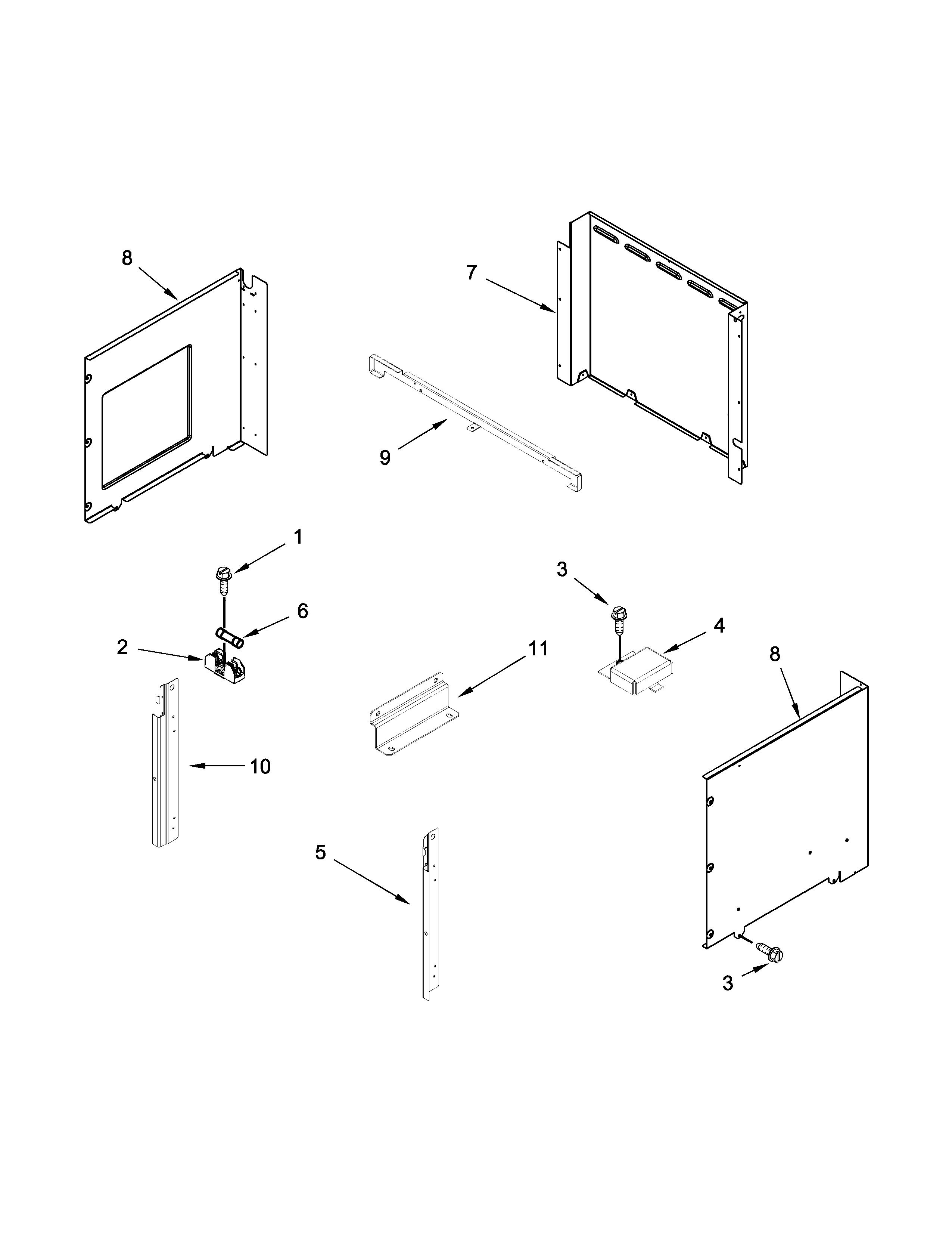 Top venting parts