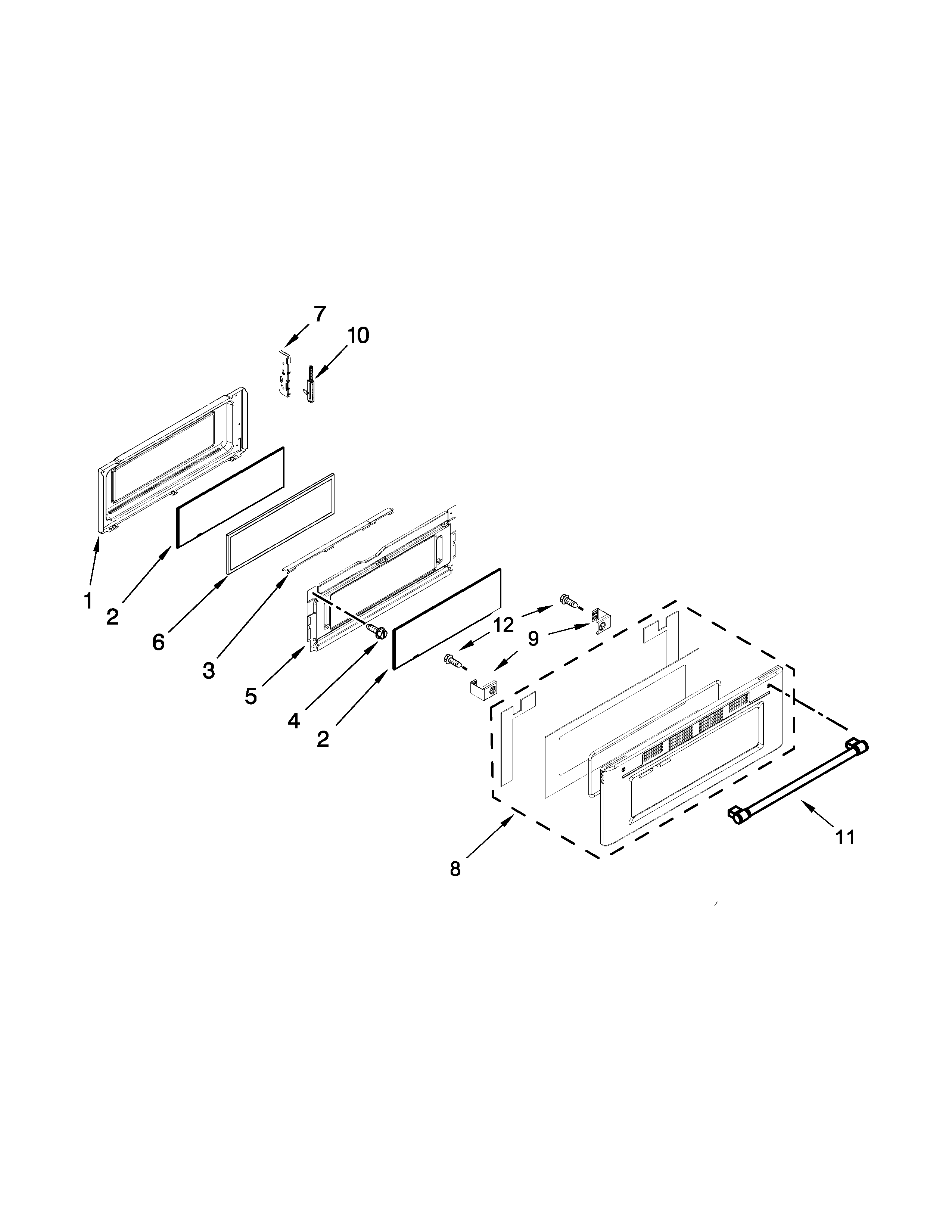 Upper door parts