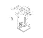 Whirlpool WGD4810EW1 top and console parts diagram