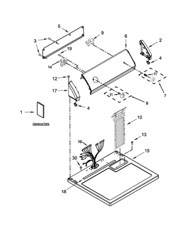 Top and console parts