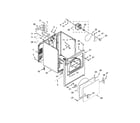 Whirlpool WED4616FW0 cabinet parts diagram