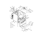 Whirlpool YWED4616FW0 cabinet parts diagram