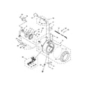 Whirlpool WFW8740DC1 tub and basket parts diagram