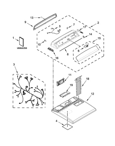 Top and console parts