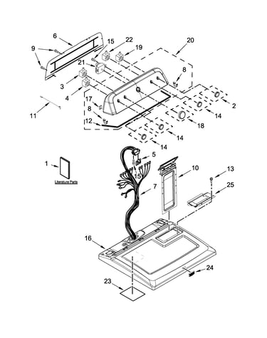 Top and console parts