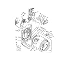 Maytag MEDX655DW1 bulkhead parts diagram