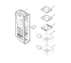 Maytag MSB26C6MDE02 freezer liner parts diagram