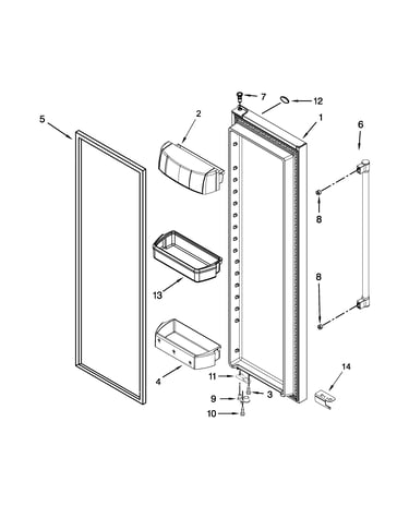 Refrigerator door parts
