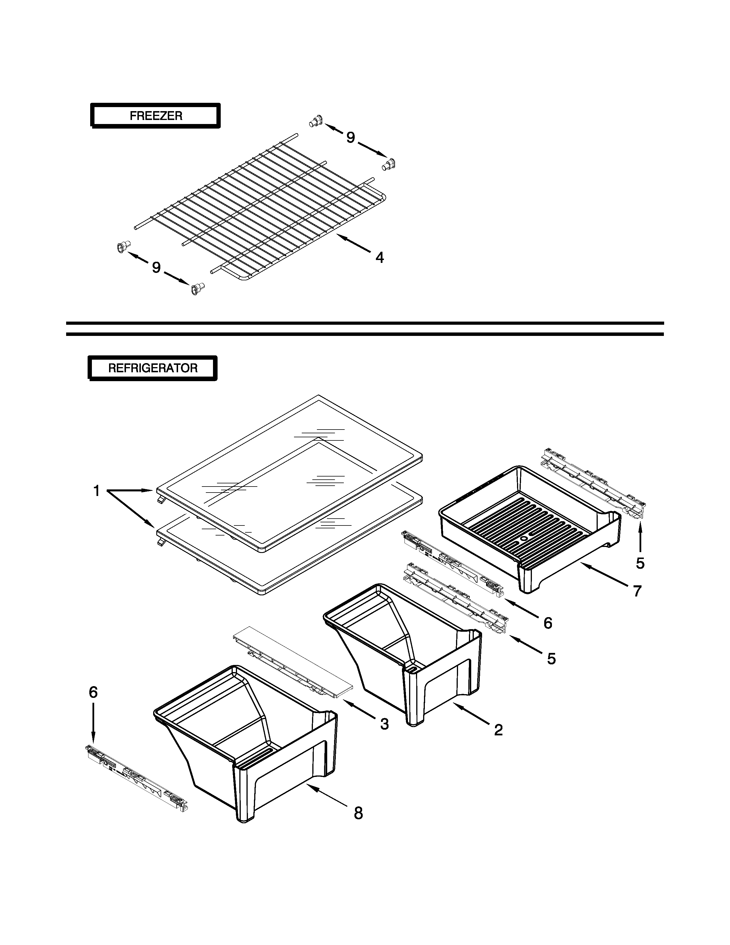 Shelf parts