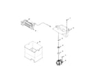 Whirlpool WRV976FDEM00 icemaker and ice container parts diagram