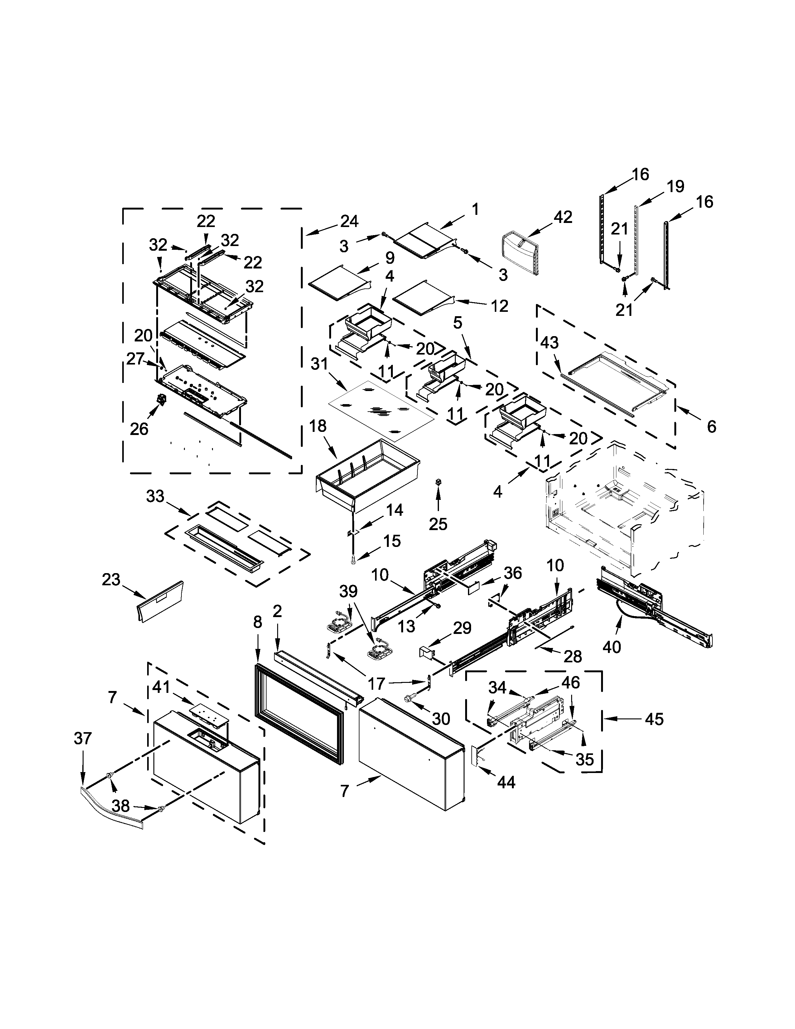 Shelf parts