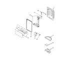Whirlpool WRV996FDEH00 dispenser front parts diagram