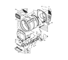 Whirlpool WGT4027EW0 dryer bulkhead parts diagram