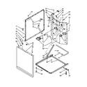 Whirlpool WGT4027EW0 washer cabinet parts diagram