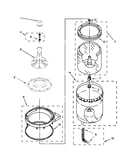 Agitator, basket and tub parts