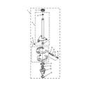 Whirlpool WGT4027EW0 brake and drive tube parts diagram
