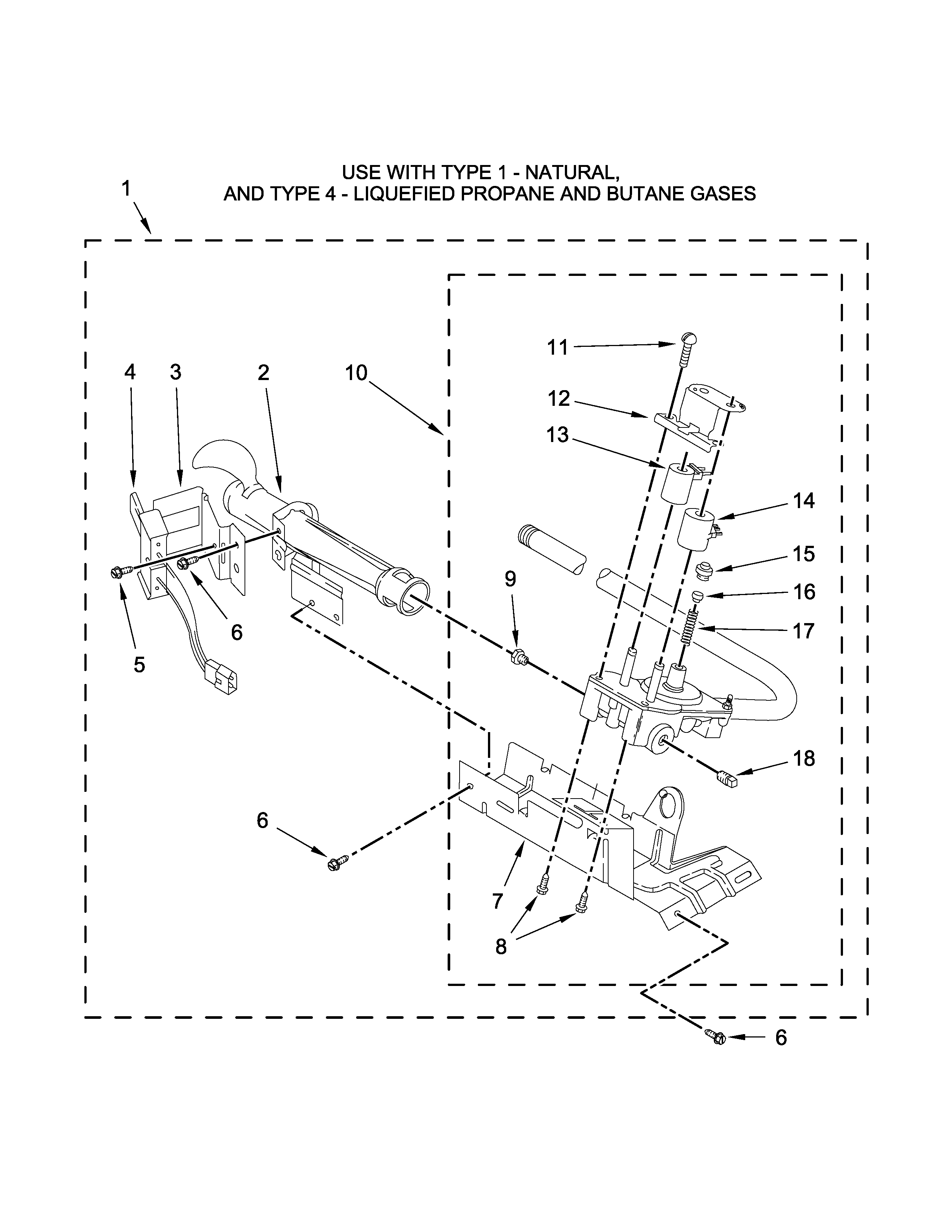 Burner assembly parts