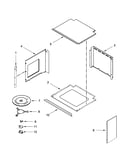 Top support and turntable parts