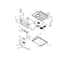 Whirlpool YWEE745H0FS0 cooktop parts diagram