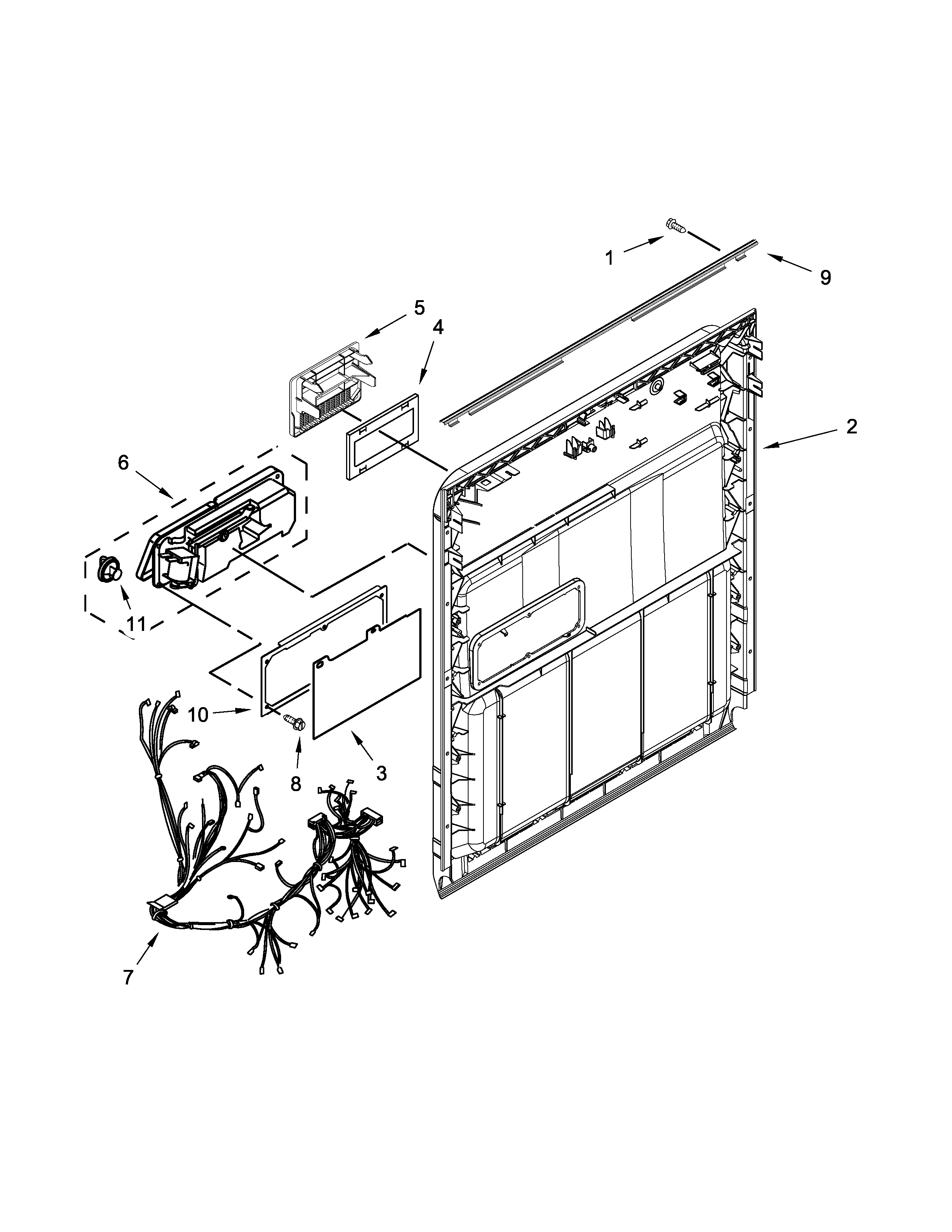 Inner door parts