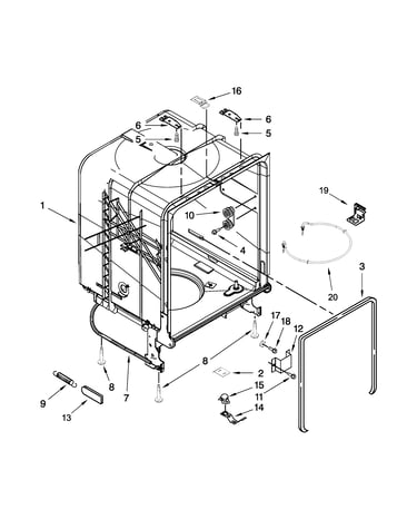 Tub and frame parts