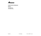 Amana ADB1100AWS3 cover sheet diagram