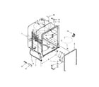 Amana ADB1100AWB3 tub and frame parts diagram