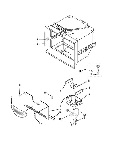 Freezer liner parts