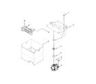Maytag MFX2876DRE01 icemaker and ice container parts diagram