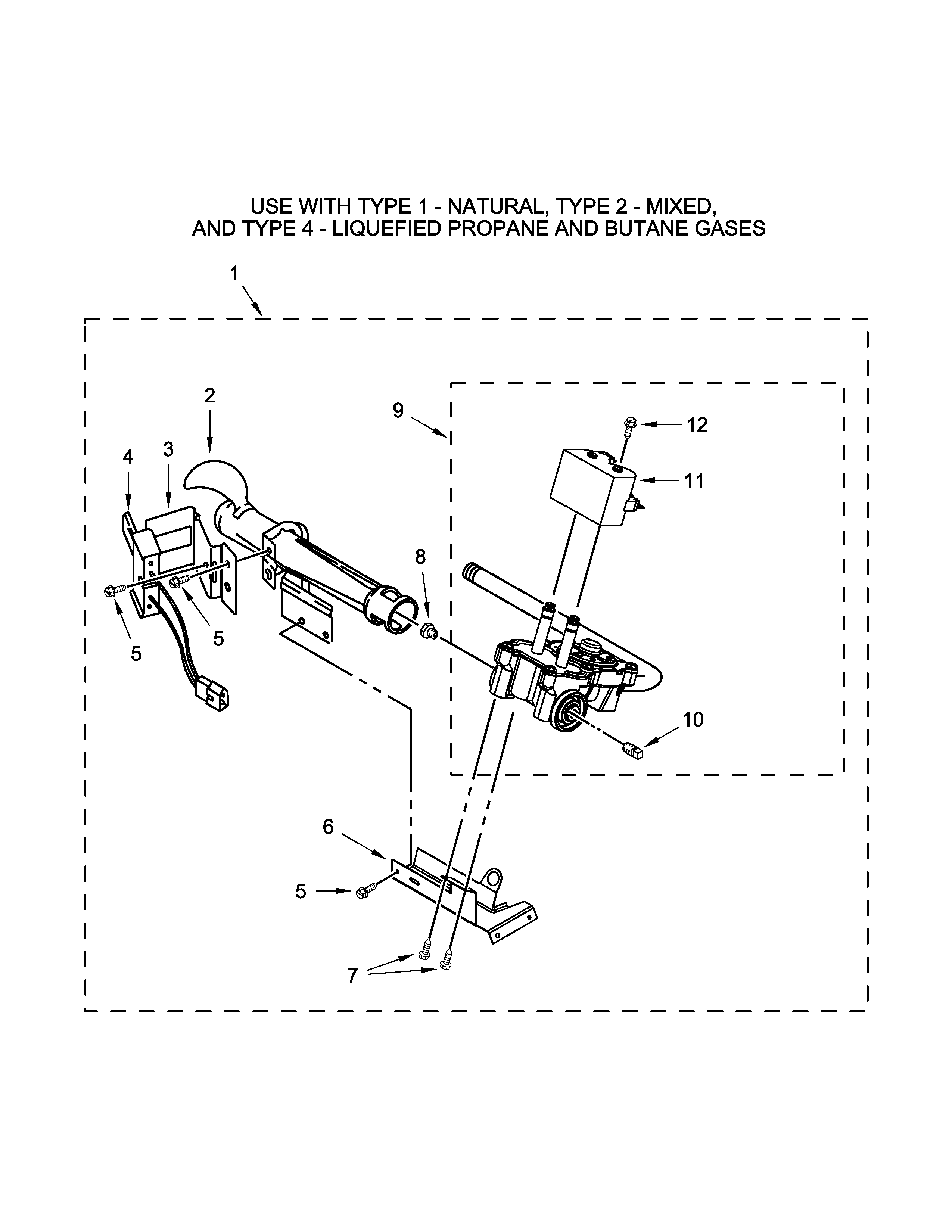Burner assembly parts