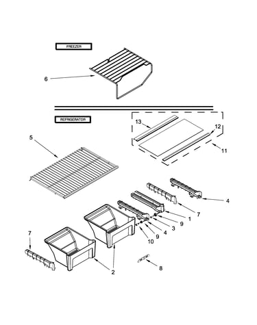 Shelf parts