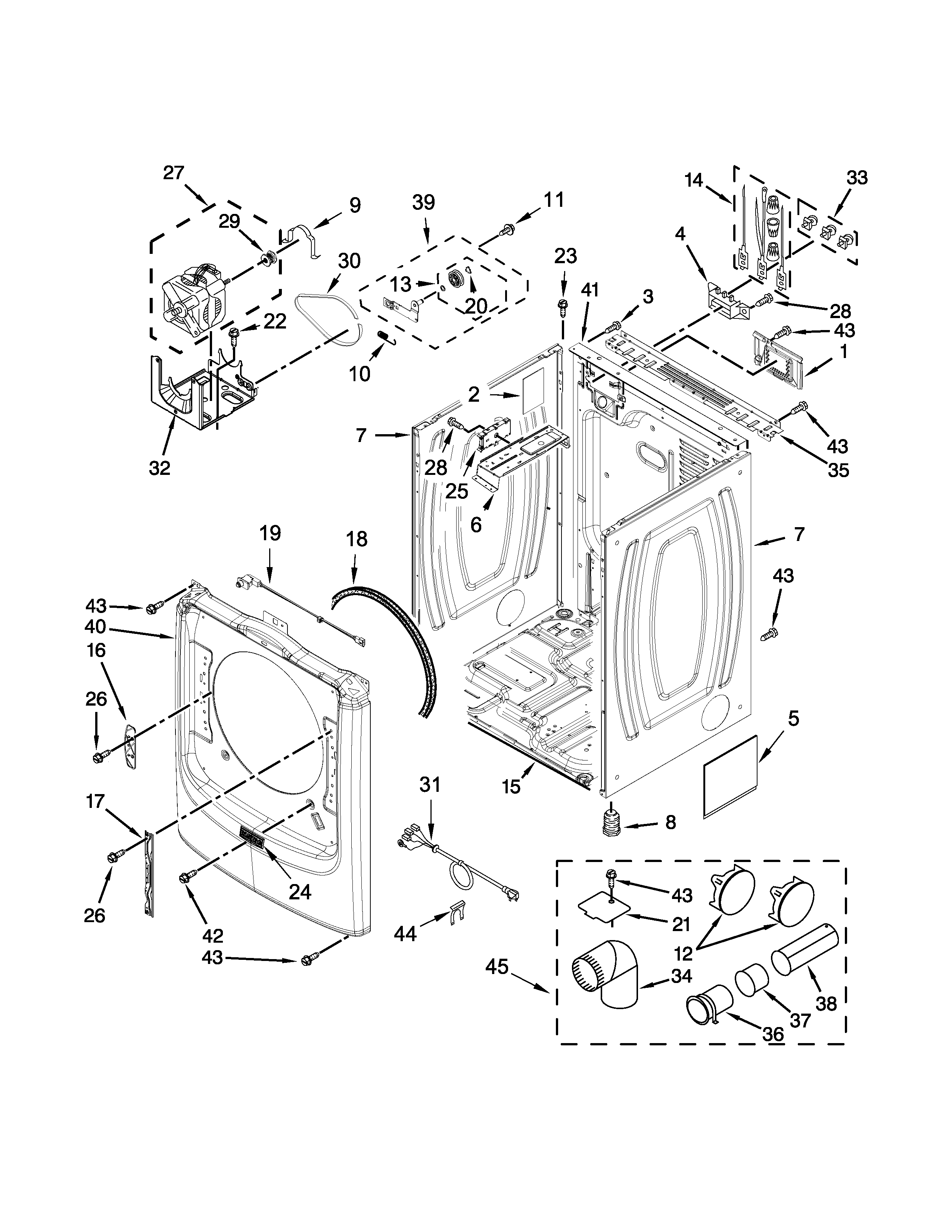 Cabinet parts