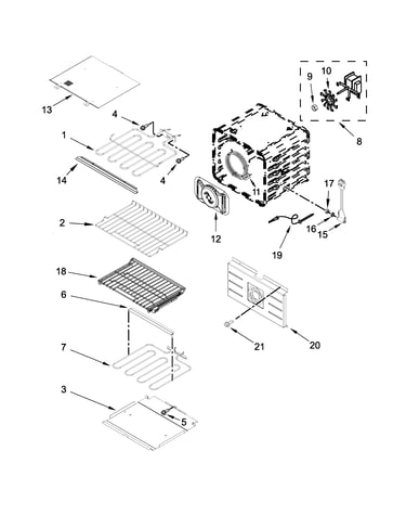 Internal oven parts