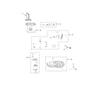 KitchenAid 5KVJ0332BOB0 motor and main assembly parts diagram