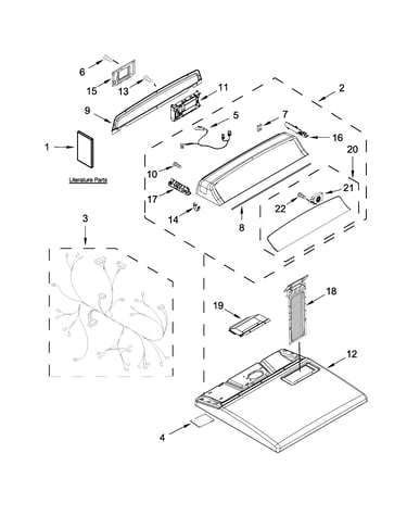 Top and console parts