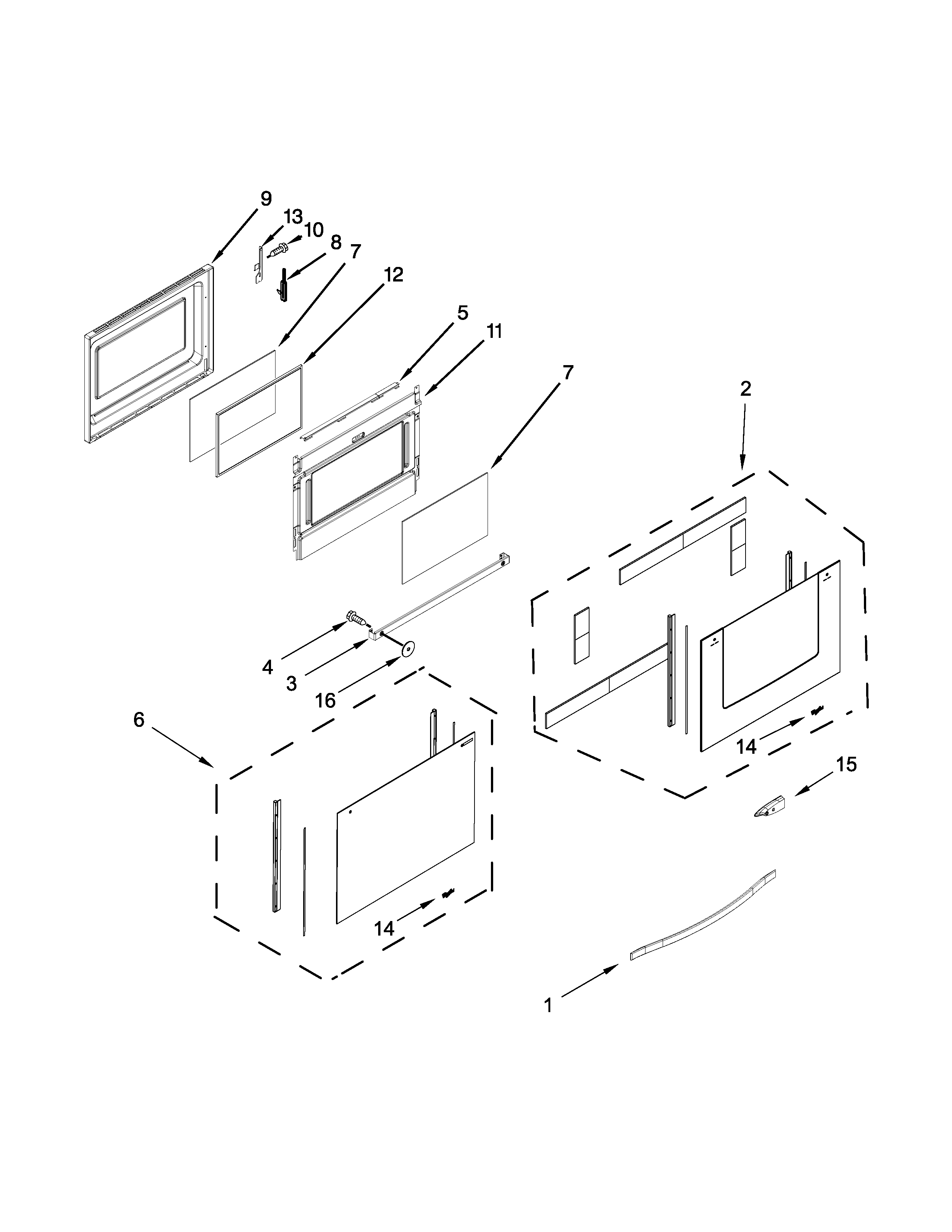 Lower door parts
