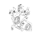 Whirlpool WED4916FW0 bulkhead parts diagram