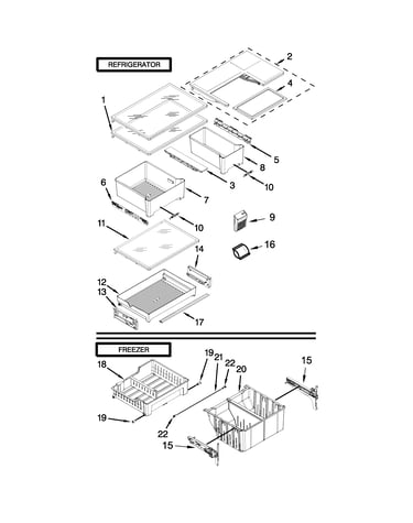 Shelf parts