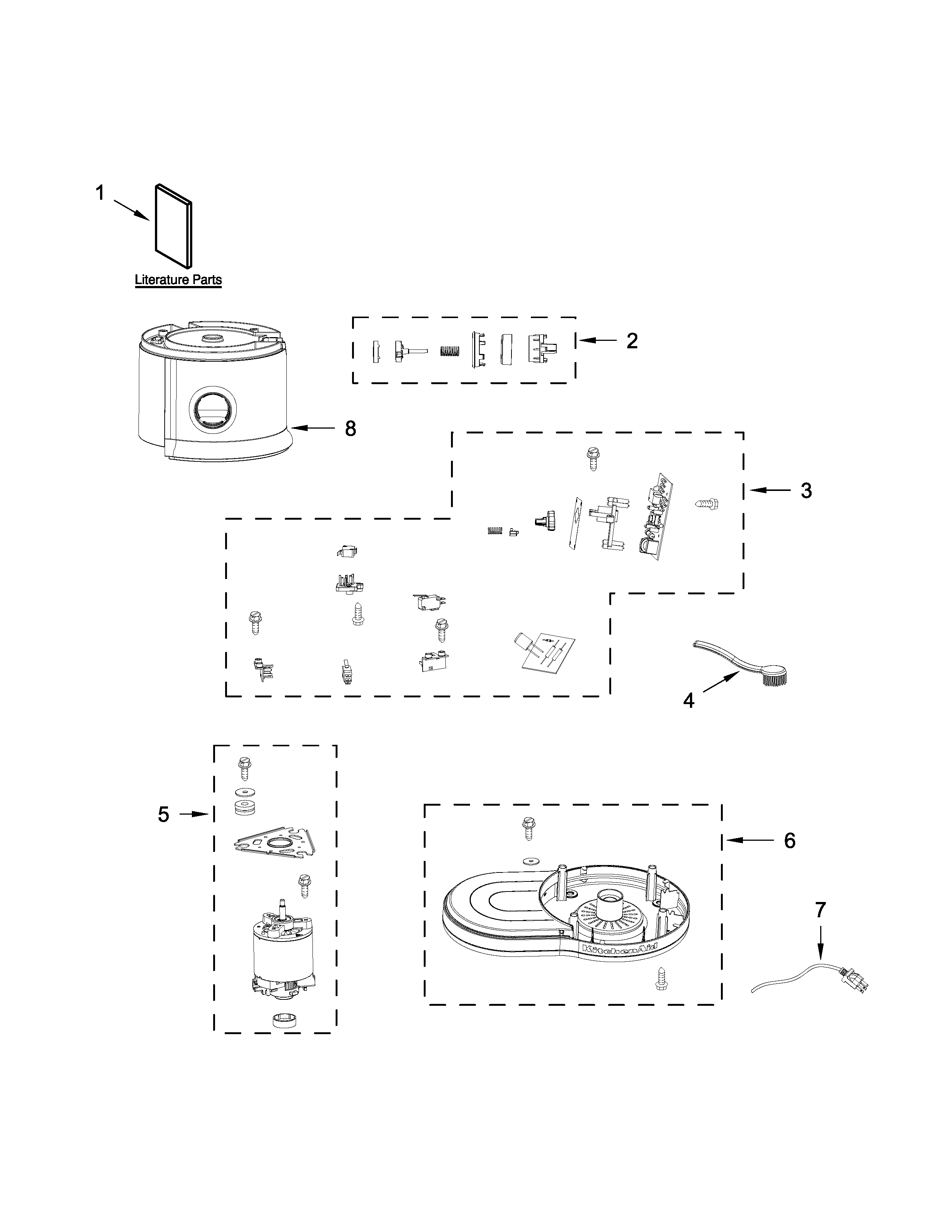 MOTOR AND MAIN ASSEMBLY PARTS