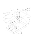 Burner box, gas valves and switch parts