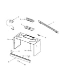 Cabinet and installation parts