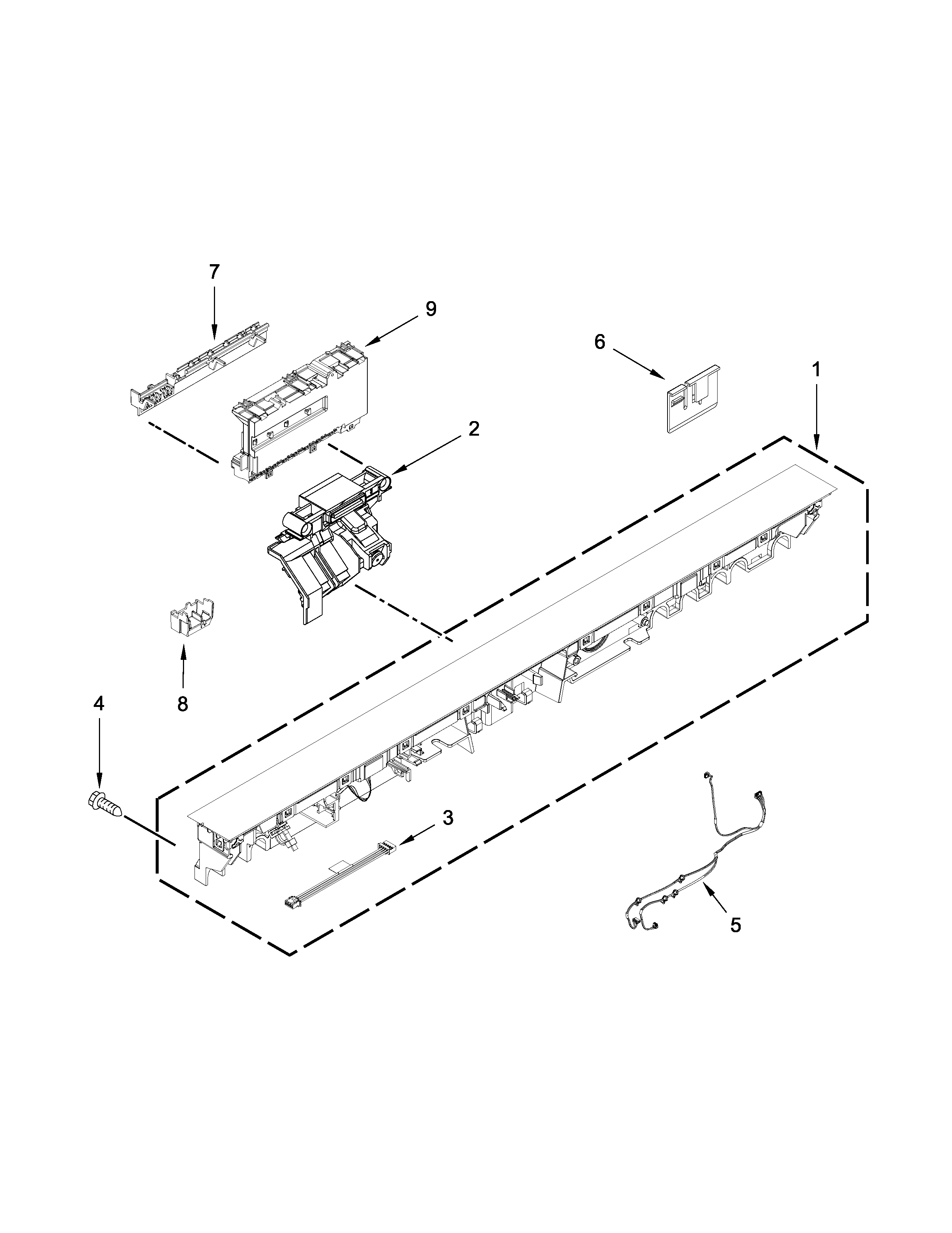 CONTROL PANEL AND LATCH PARTS