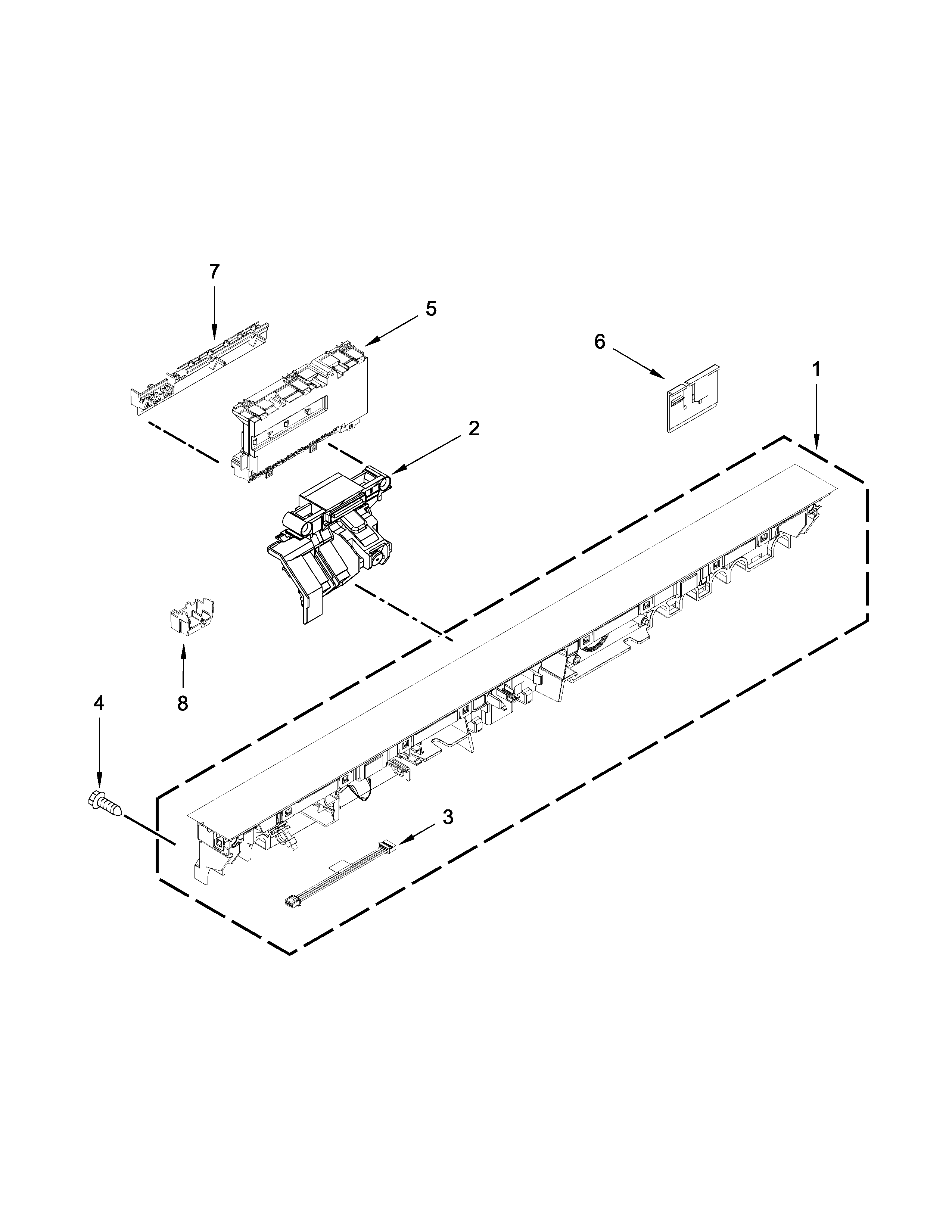 CONTROL PANEL AND LATCH PARTS