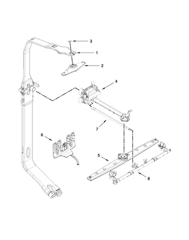 Upper wash and rinse parts