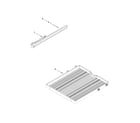 KitchenAid KDTM404ESS1 third level rack and track parts diagram